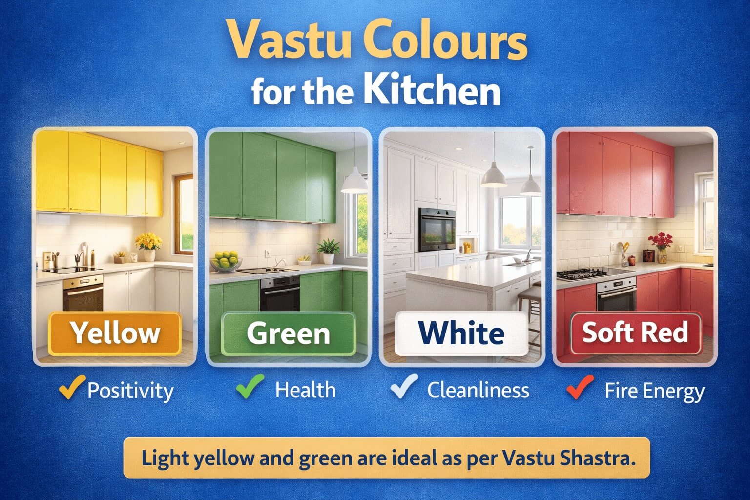 kitchen colour as per vastu